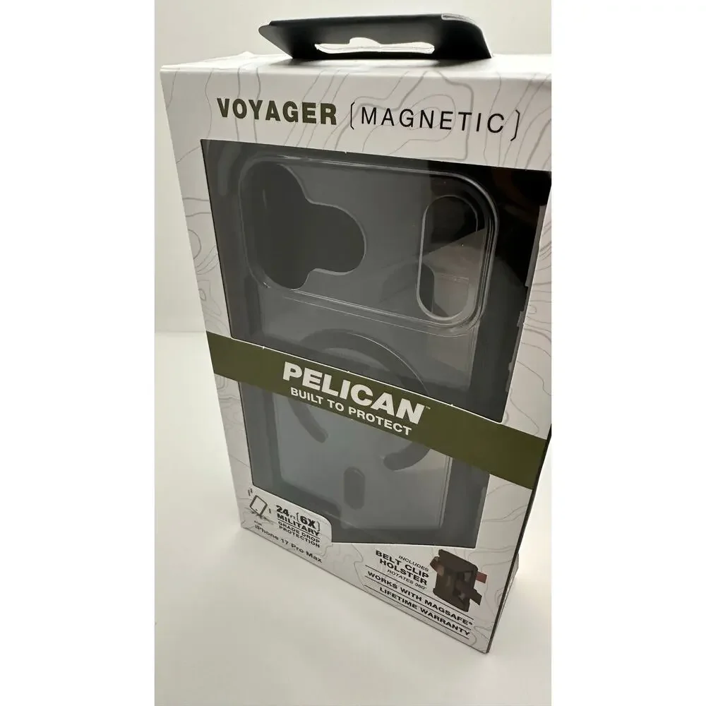 Pelican Voyager Magnetic Black MagSafe Case - iPhone 17 Pro Max NWT MSRP: $65